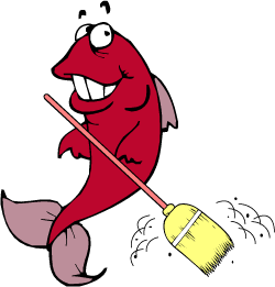 fish drawing - sweeping